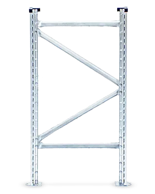 Una estructura de metal con un fondo blanco y algunos agujeros en ella.