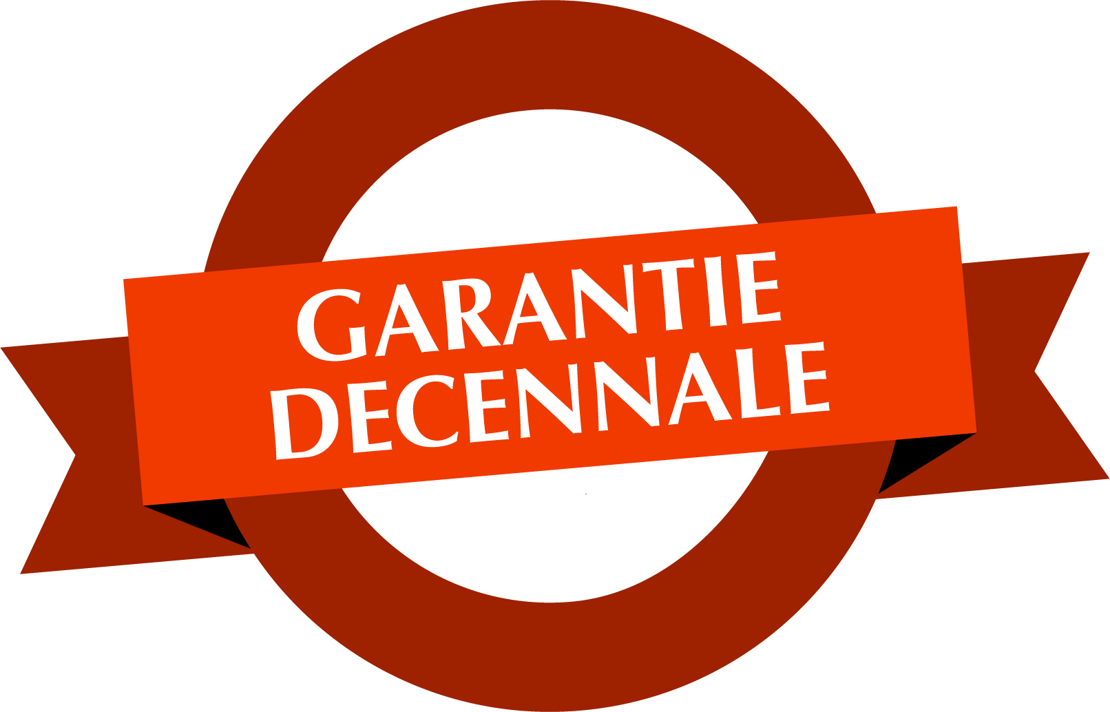 Logo rond orange pour la garantie décennale