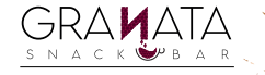 Logo per Granata Snack Bar: testo nero con una 