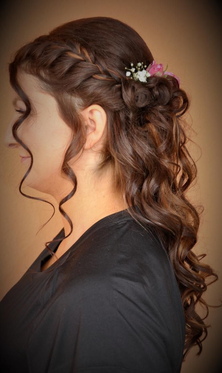 Frau mit Hochsteckfrisur