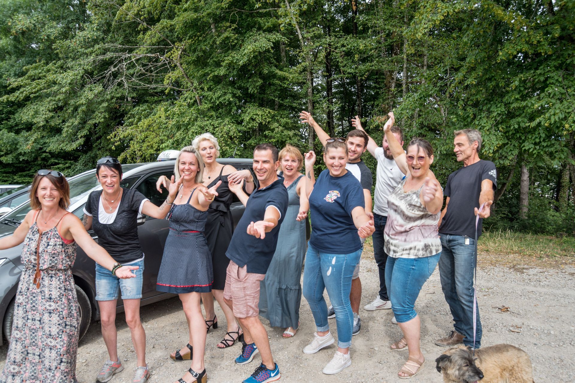 Équipe de conducteurs de taxi