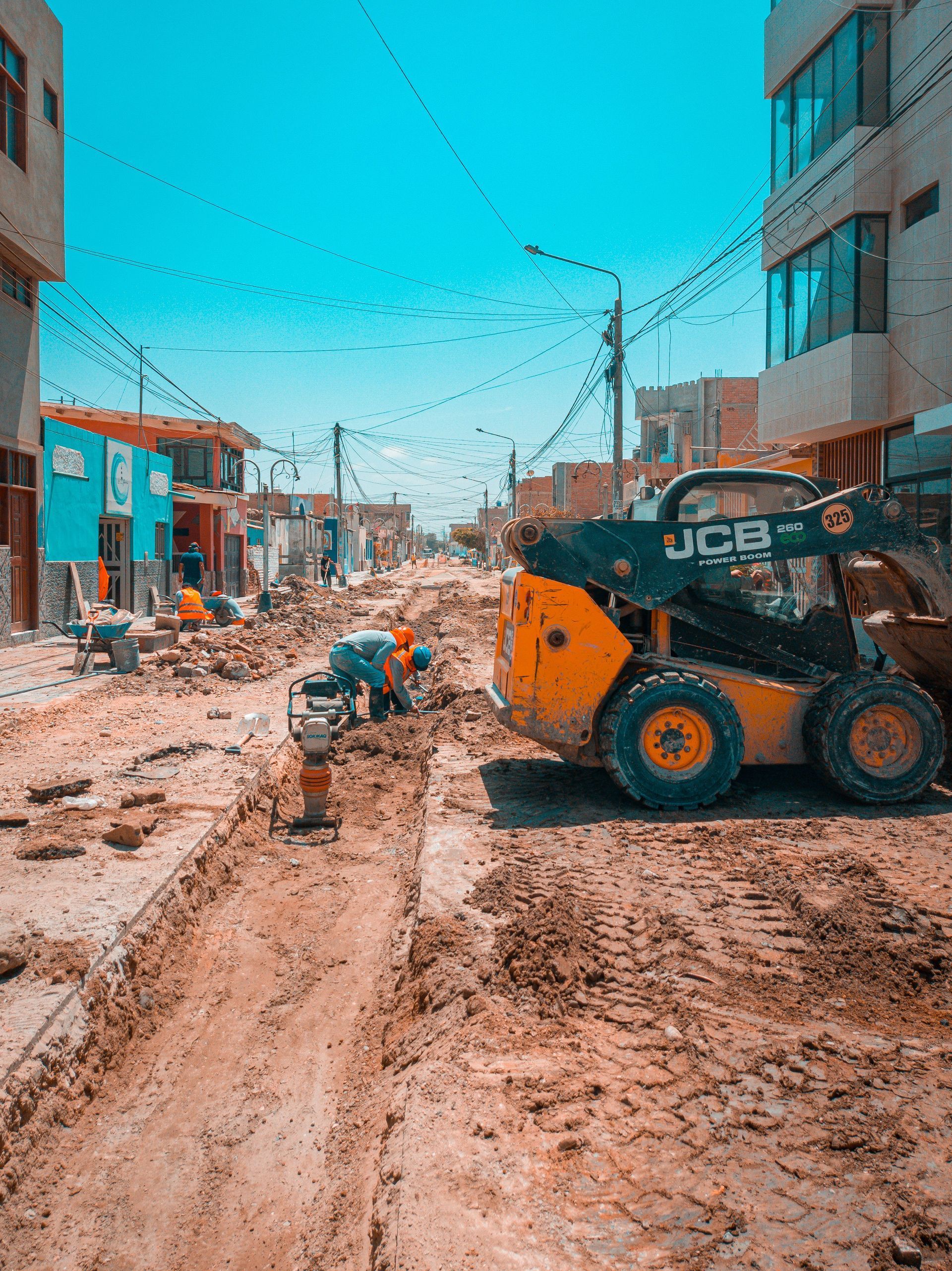 Trabajos de obra civil y excavaciones en terrenos de Toledo