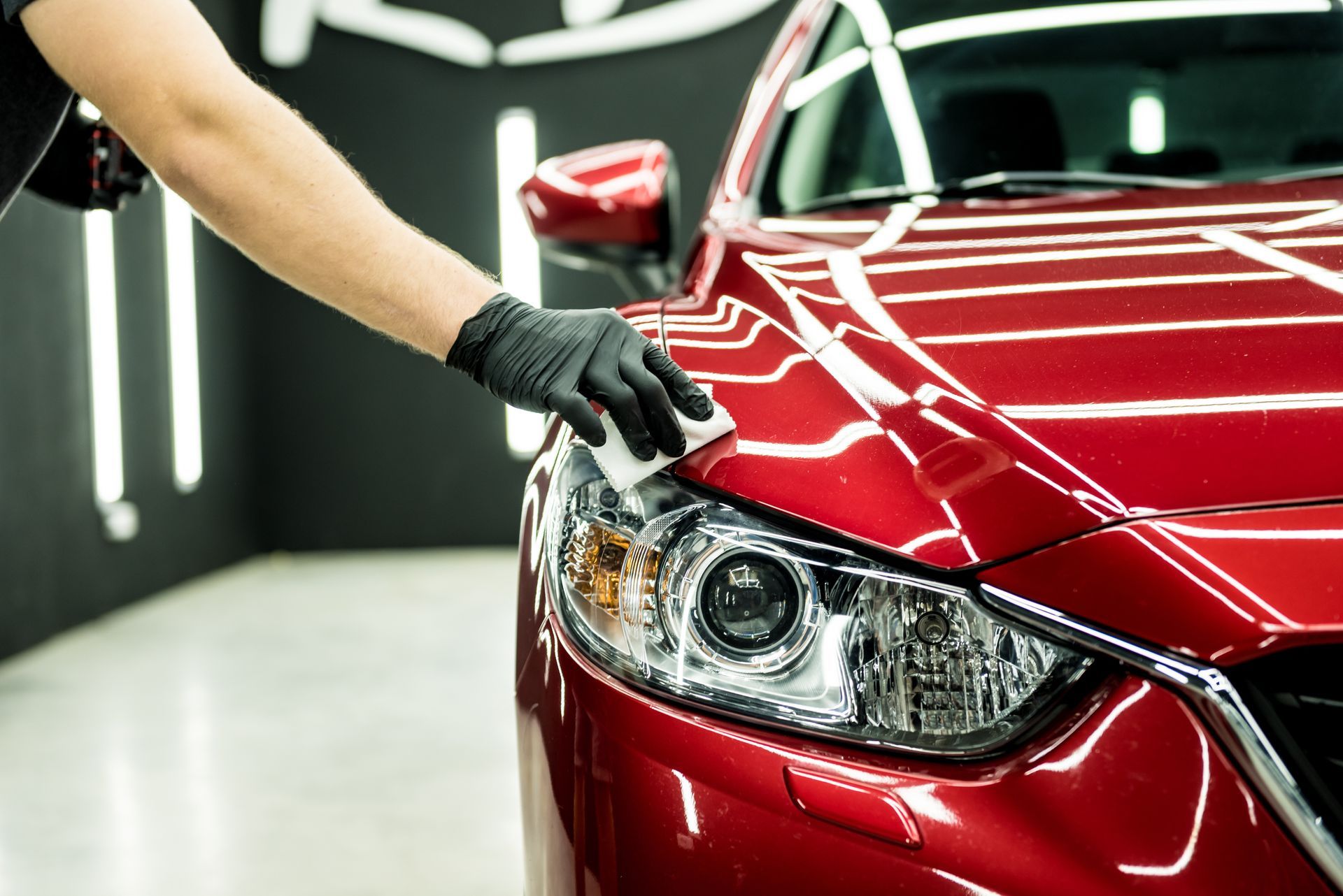 Nettoyage d'une voiture neuve