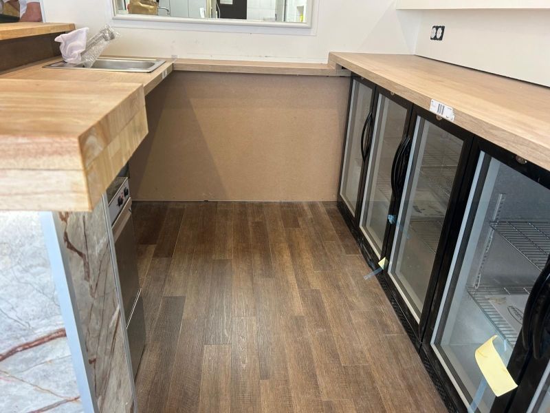 Un parque contrecollé dans un restaurant