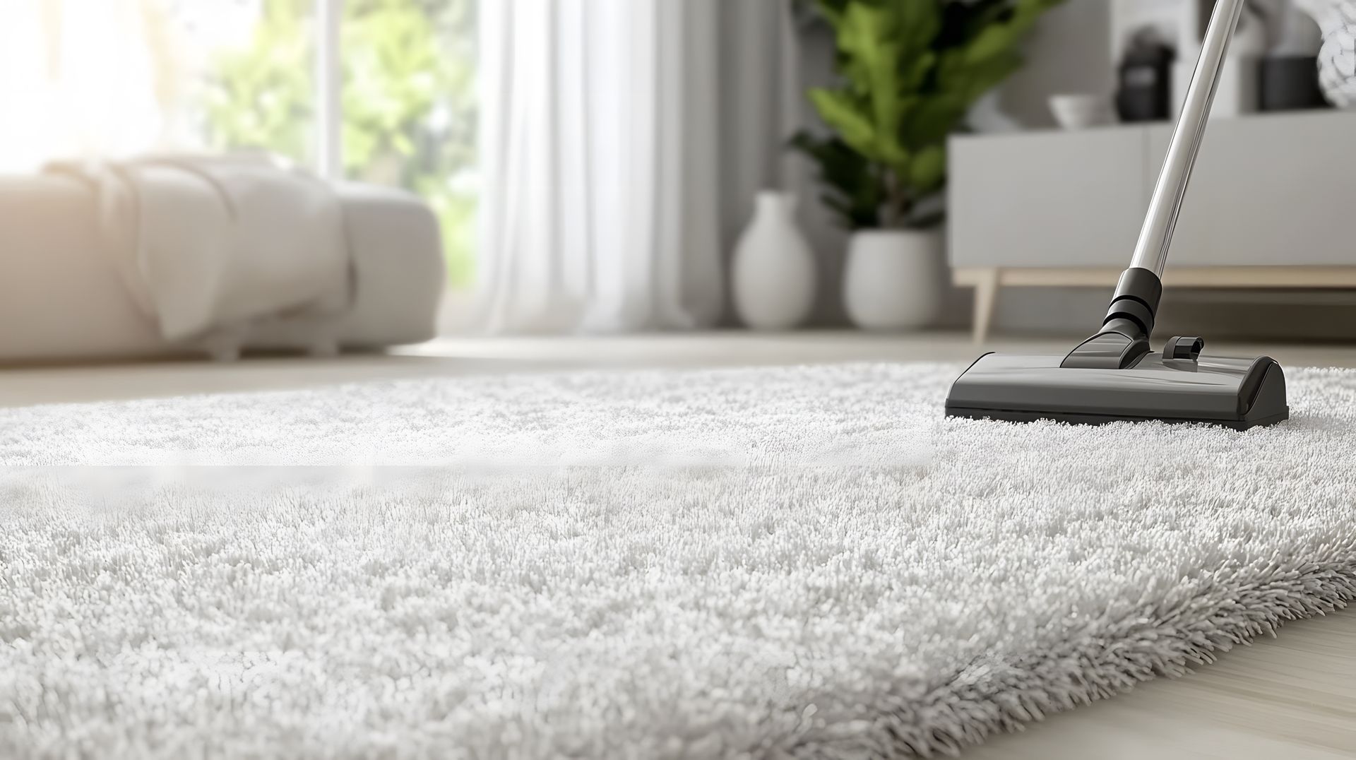 Nettoyage de tapis blanc