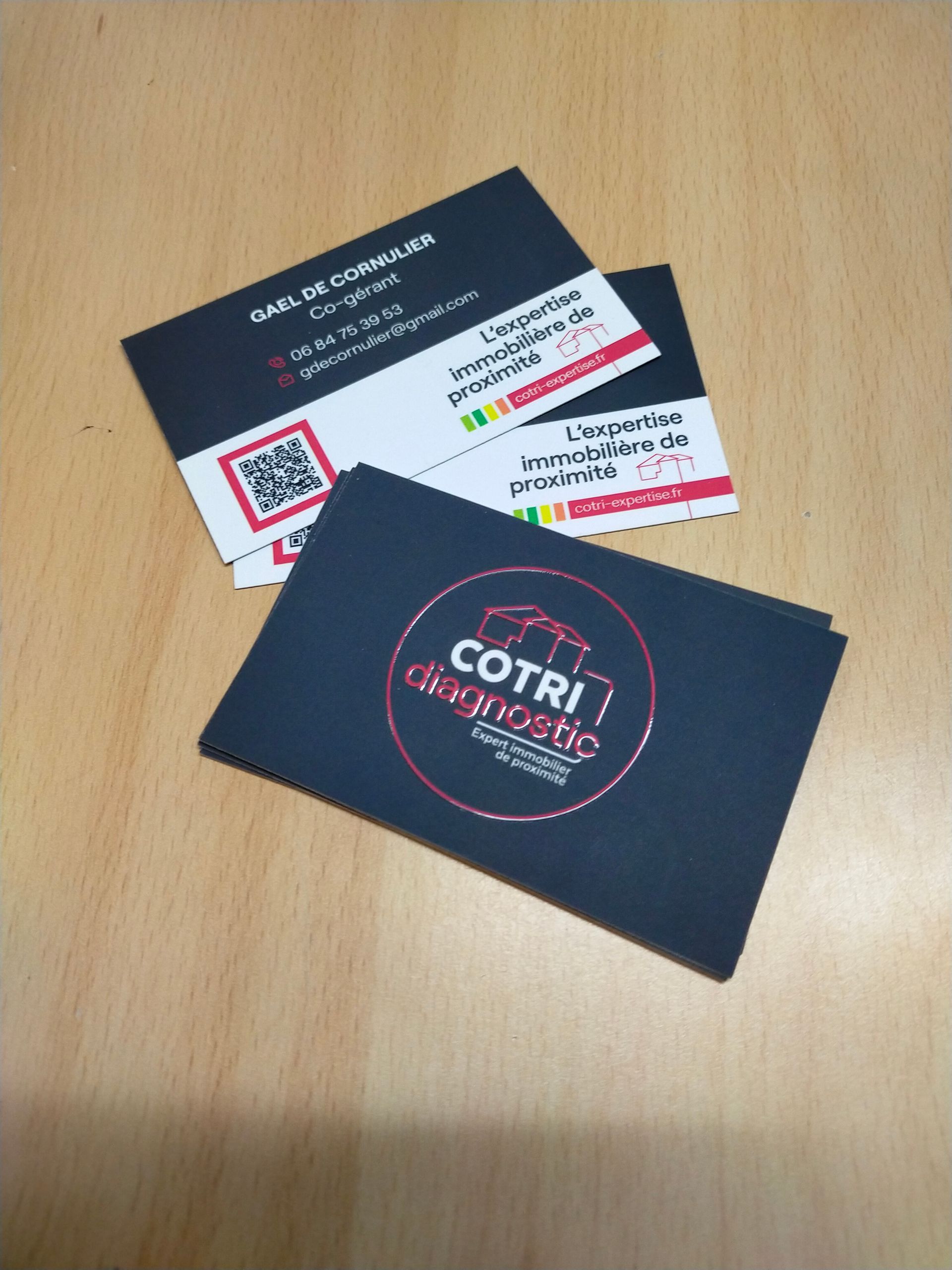 Une carte de visite professionnelle