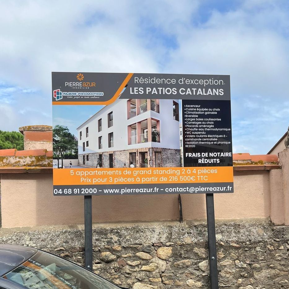 Panneau publicitaire immobilier