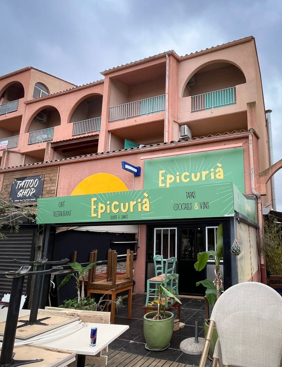 Enseigne d'un restaurant