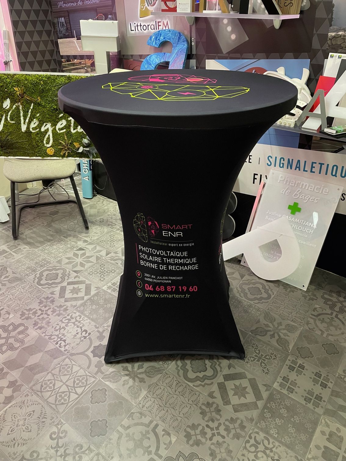 Personnalisation d'un mange-debout