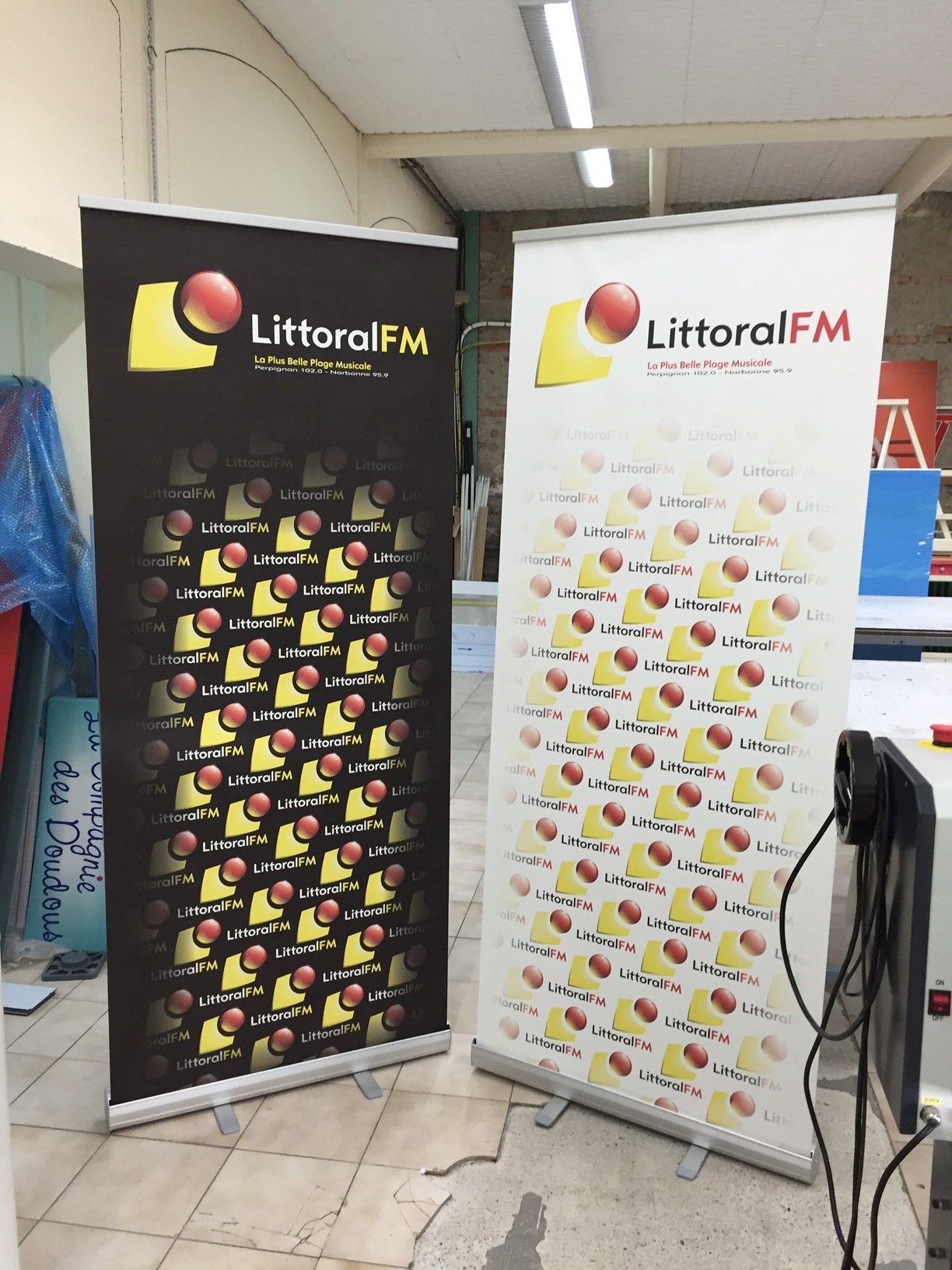 Roll-up pour un salon