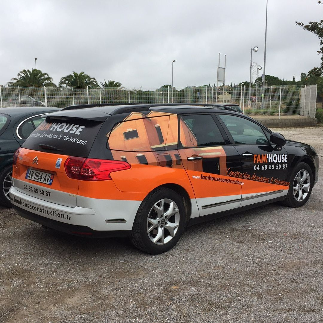 Voiture floquée