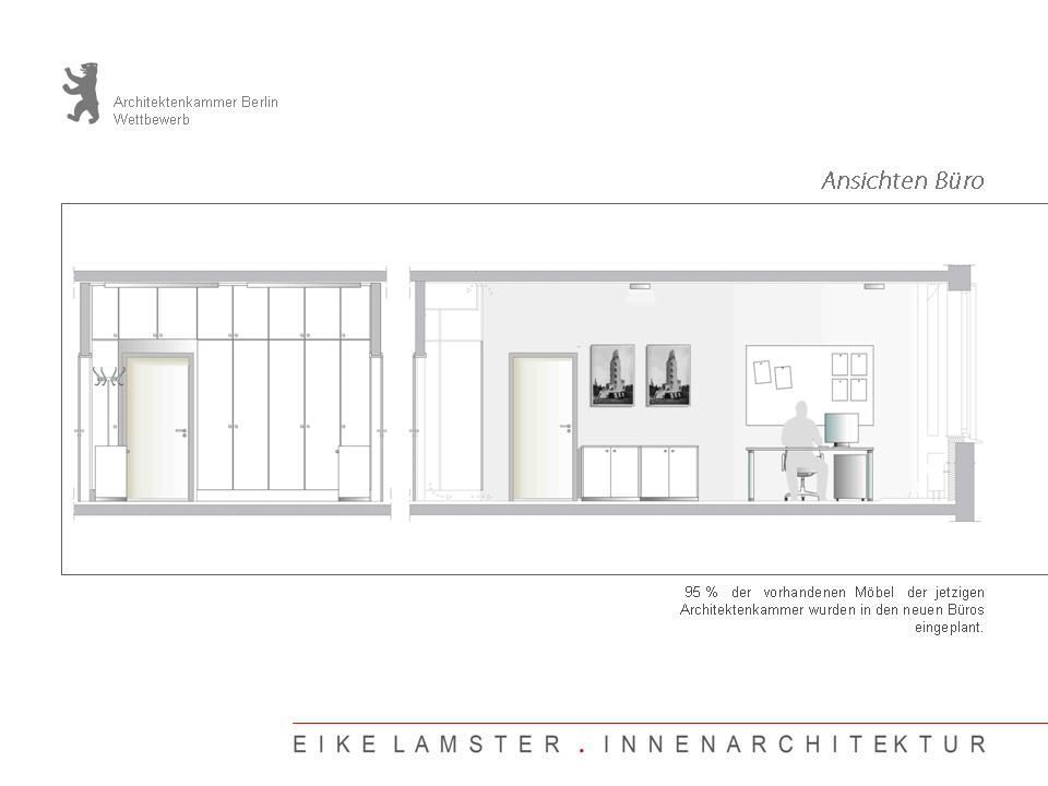 Beitrag von Lamster Innenarchitektur zum Wettbewerb Architektenkammer