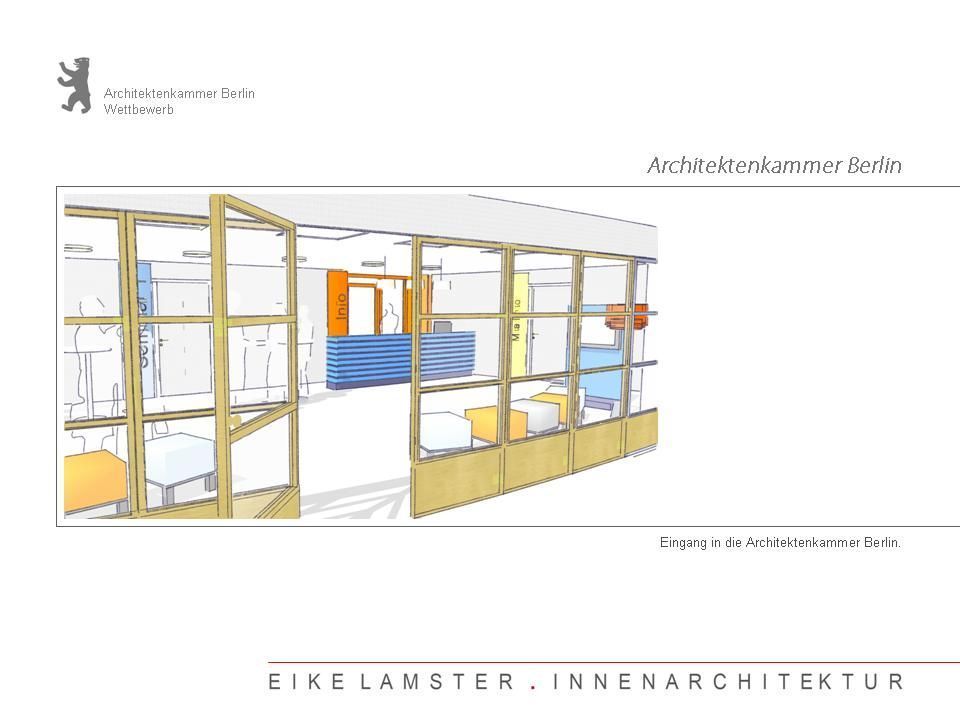 Beitrag von Lamster Innenarchitektur zum Wettbewerb Architektenkammer