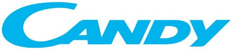 Logotipo de caramelo en color azul claro.