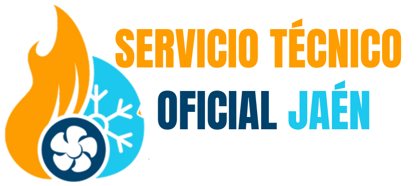 Logotipo de SAT Electroclima, presenta fuego, copos de nieve y un ventilador en naranja y azul, con 