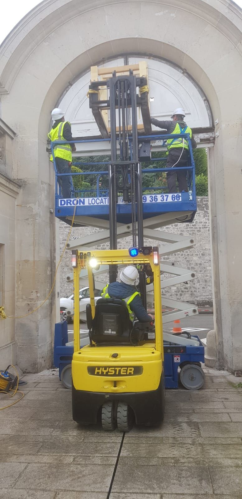 Utilisation charriot élévateur et nacelle