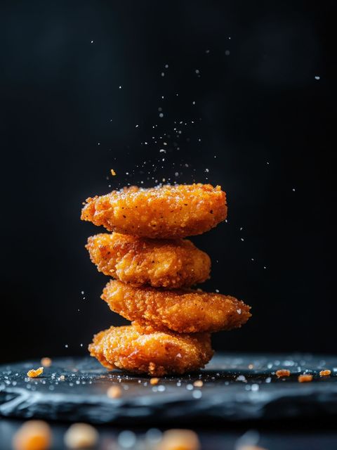 Une pile de 4 nuggets