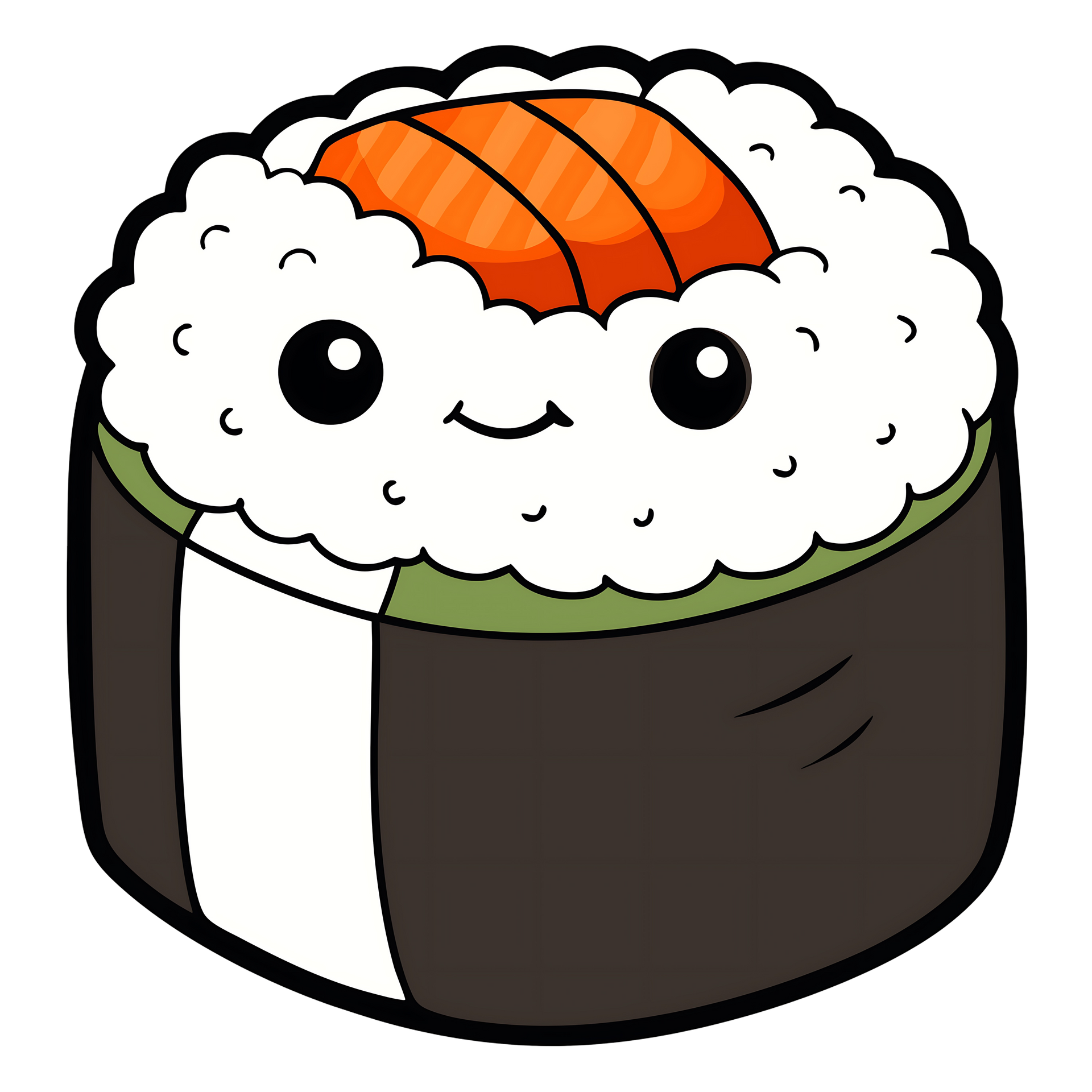 Dessin d'un maki souriant