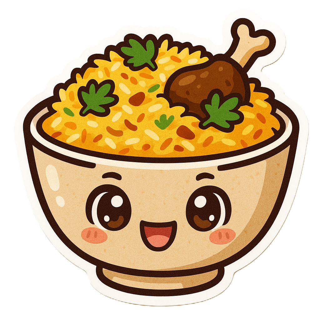 Dessin d 'un bol de biryani