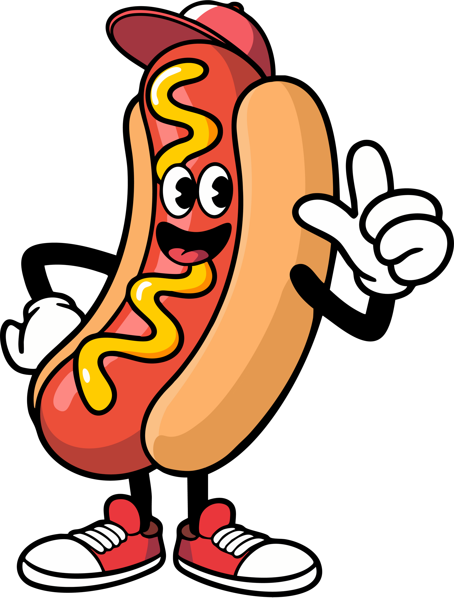 Un hot-dog en dessin