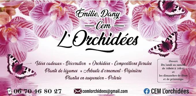 Logo CEM L'orchid&eacute;es Le Jardin d&rsquo;&Eacute;milie.