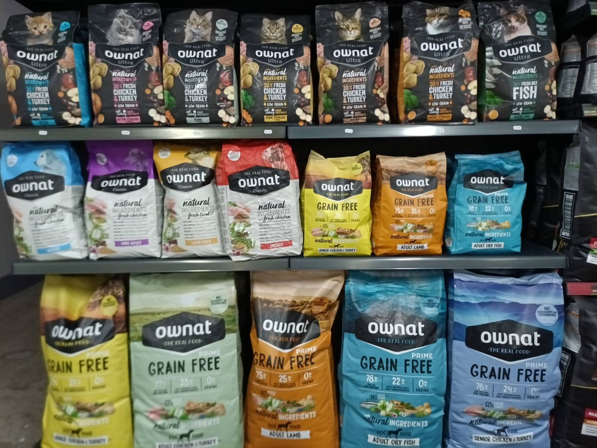 Sachets de croquettes pour animaux