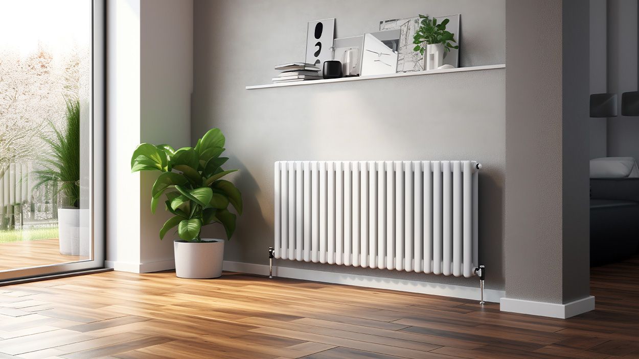 Radiateur dans une maison
