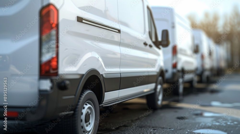 Zwei Männer laden Kisten in einen Lieferwagen.