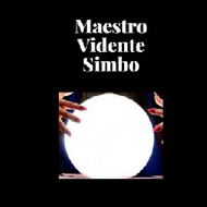 Orbe blanco brillante con manos; las palabras "Maestro Videte Simho" están encima.
