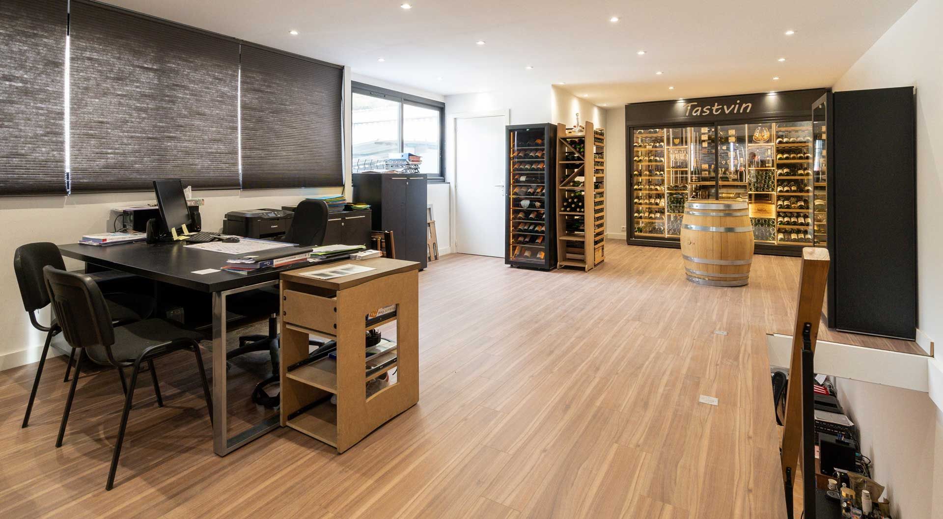 Les locaux du service de création de cave à vin Tastvin