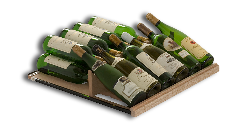 Clayette de présentation pour bouteilles de vin