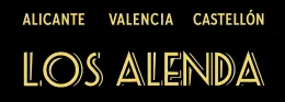 Logotipo de Los Alenda en letras doradas con las palabras Alicante, Valencia y Castellón encima.