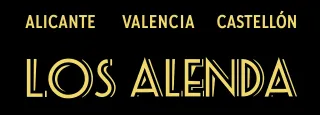 Logotipo de Los Alenda en letras doradas con las palabras Alicante, Valencia y Castellón encima.