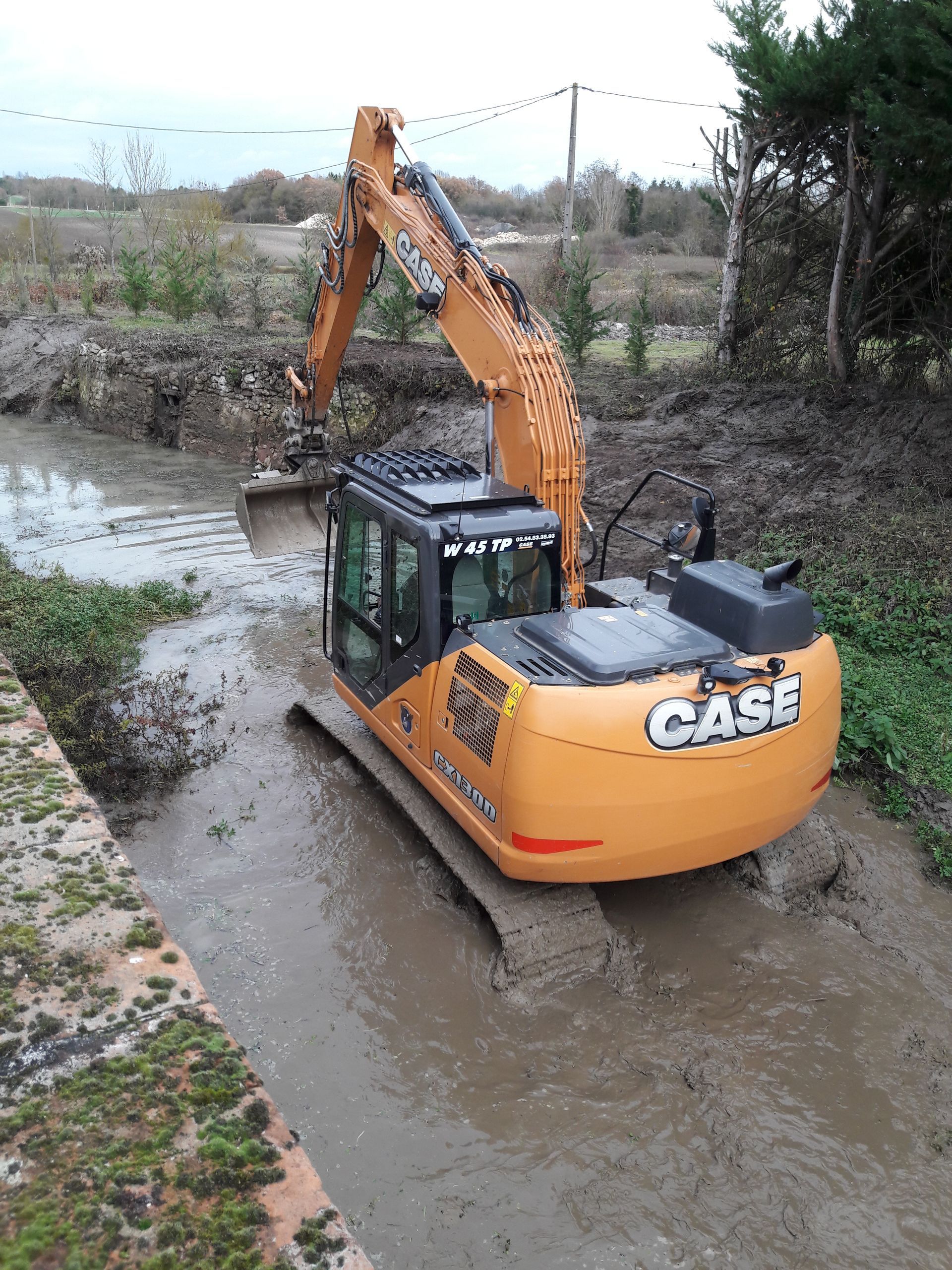 Un tracteur en marche