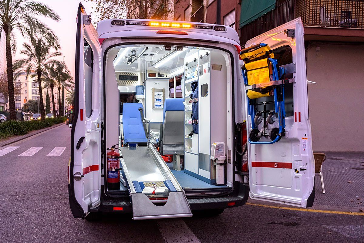Ambulance ouverte