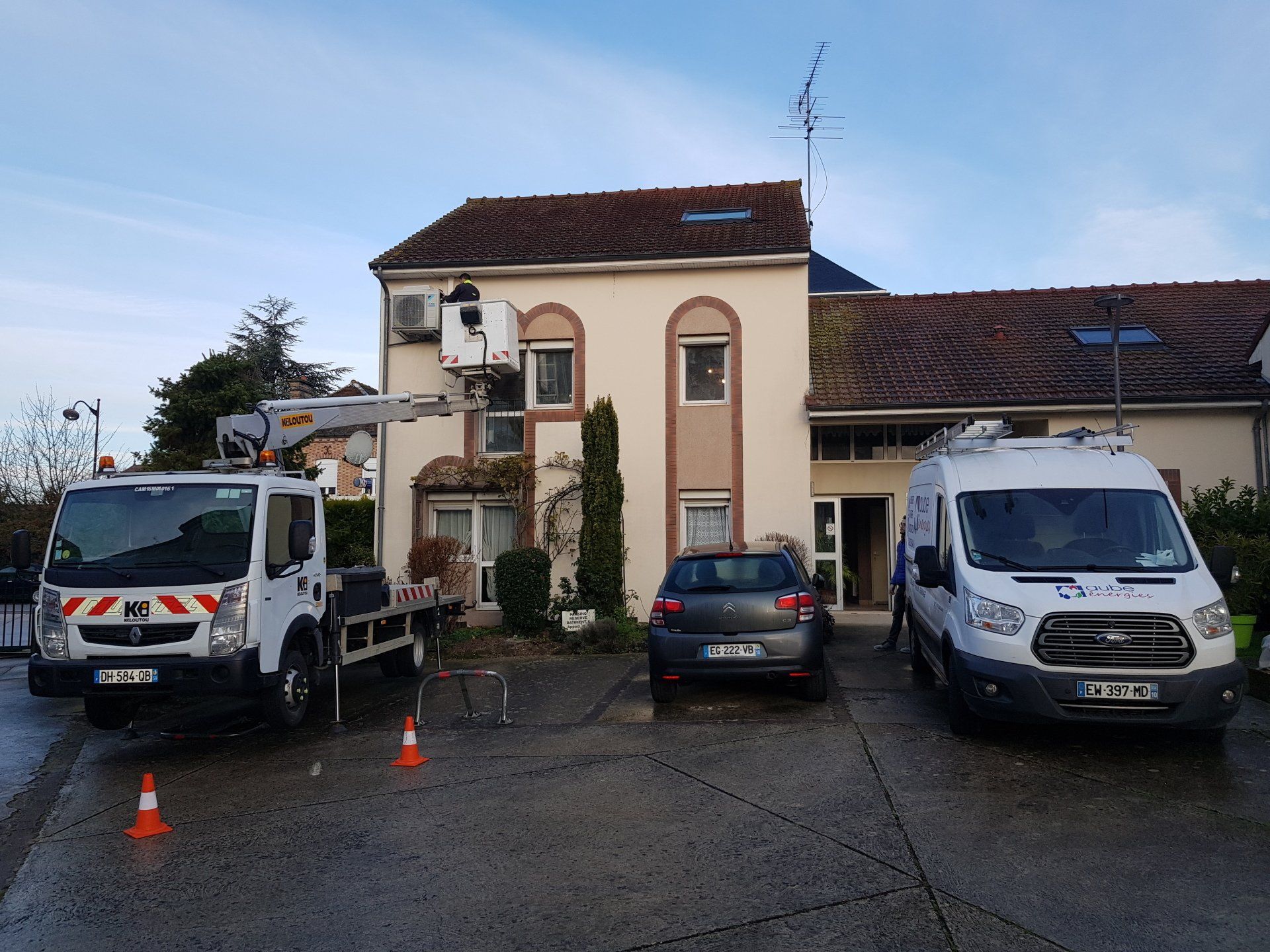 Pose d'une clim extérieure