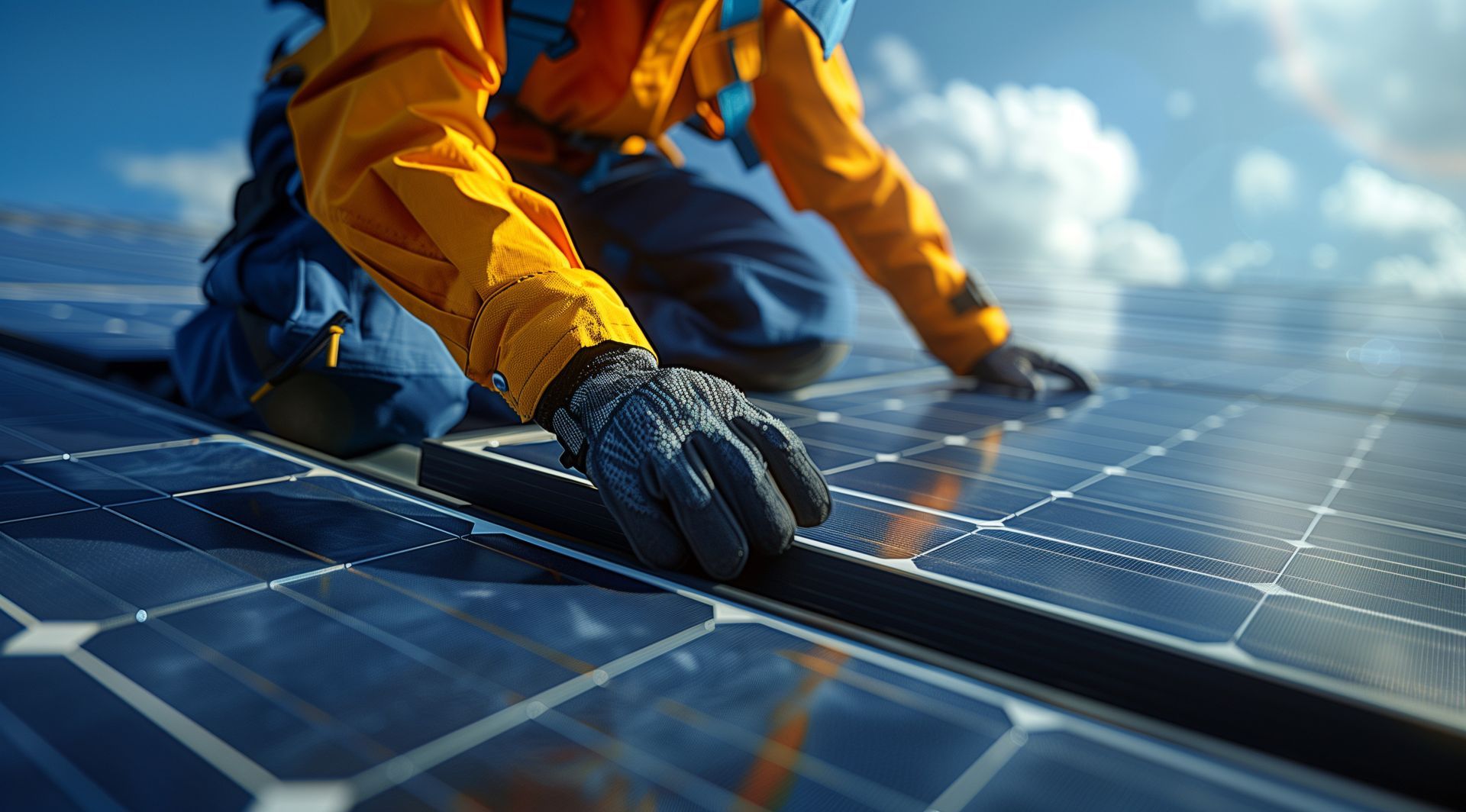 Pose professionnelle de panneaux photovoltaïques