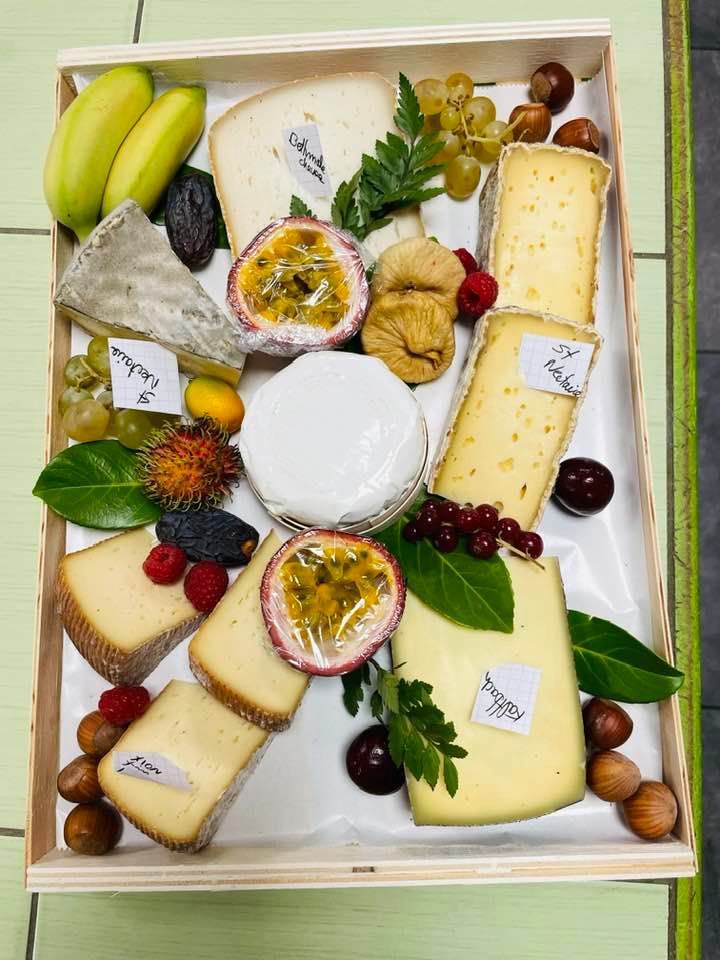 Plateau de fromage, fruit de la passion