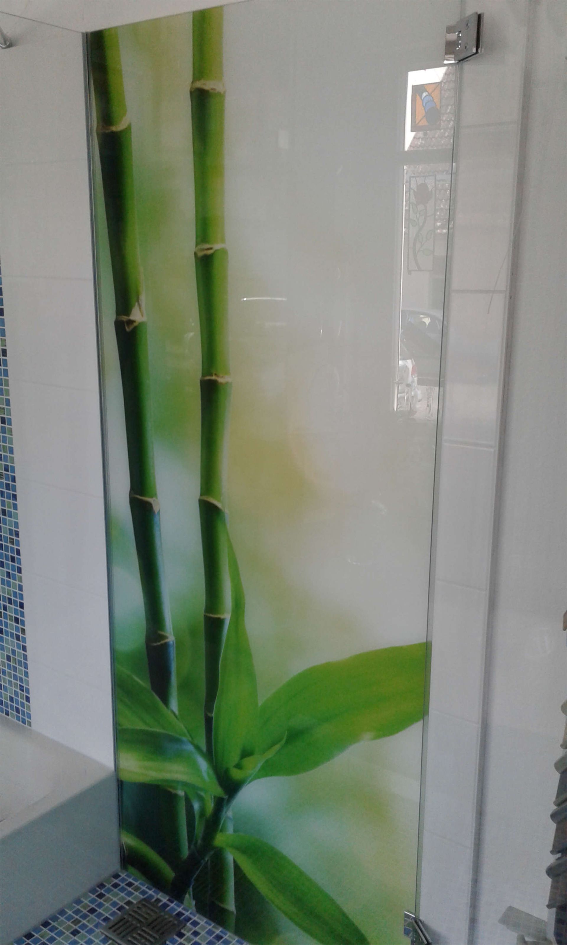 Bedruckte Gläser in individuellem Design z.B für Duschen oder Küchenrückwände