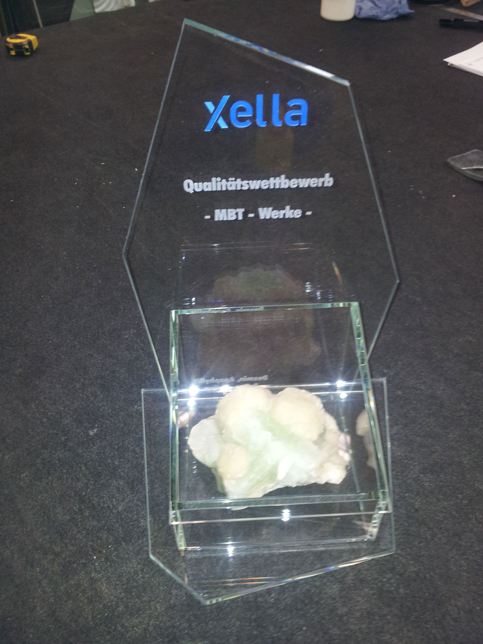 Herstellung von Glaspokalen nach Kundenwunsch, auch mit kundeneigenem Objekt