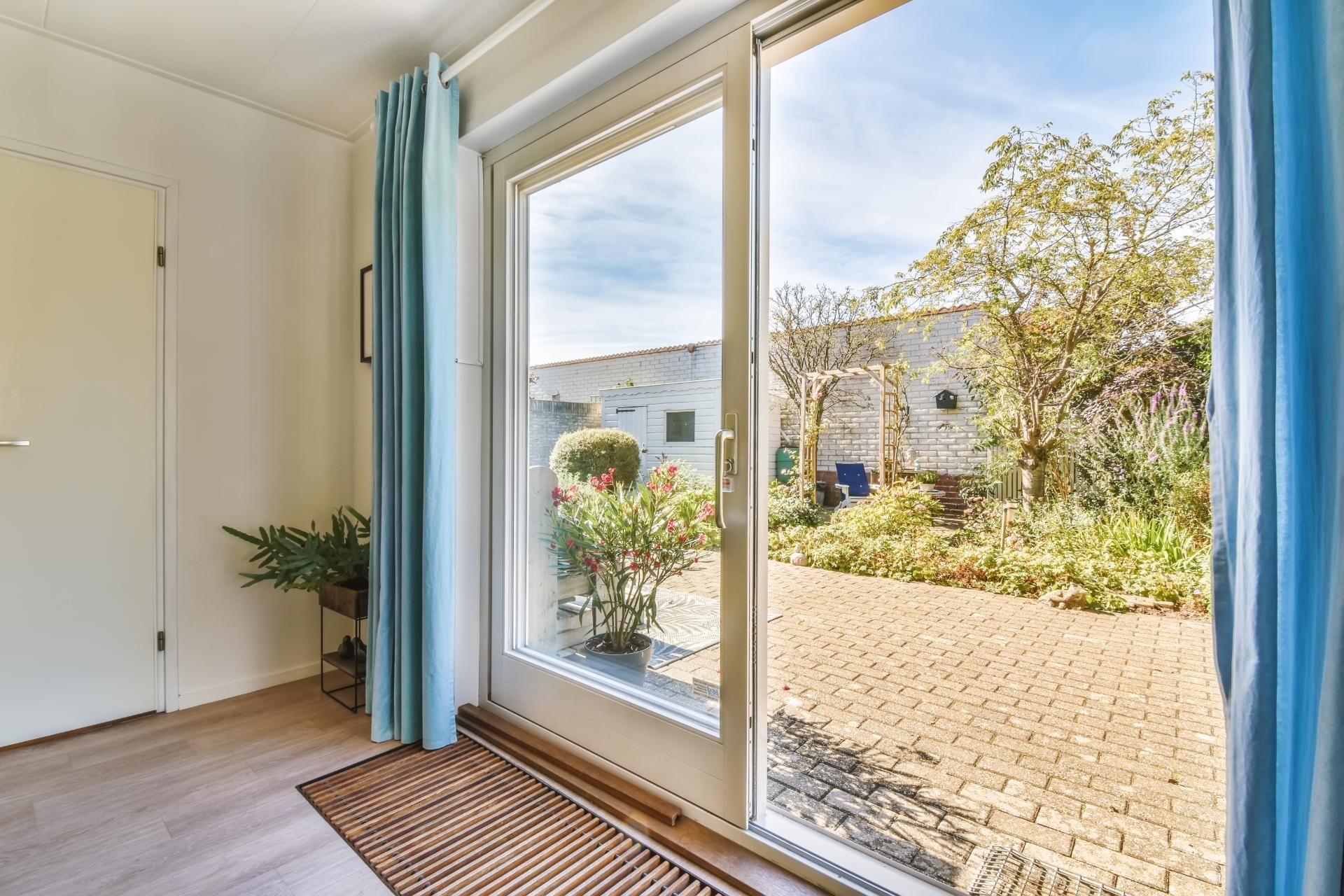 Glastüren einer Veranda