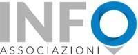 INFO Logo delle Associazioni in grigio e blu con un'icona a forma di spillo