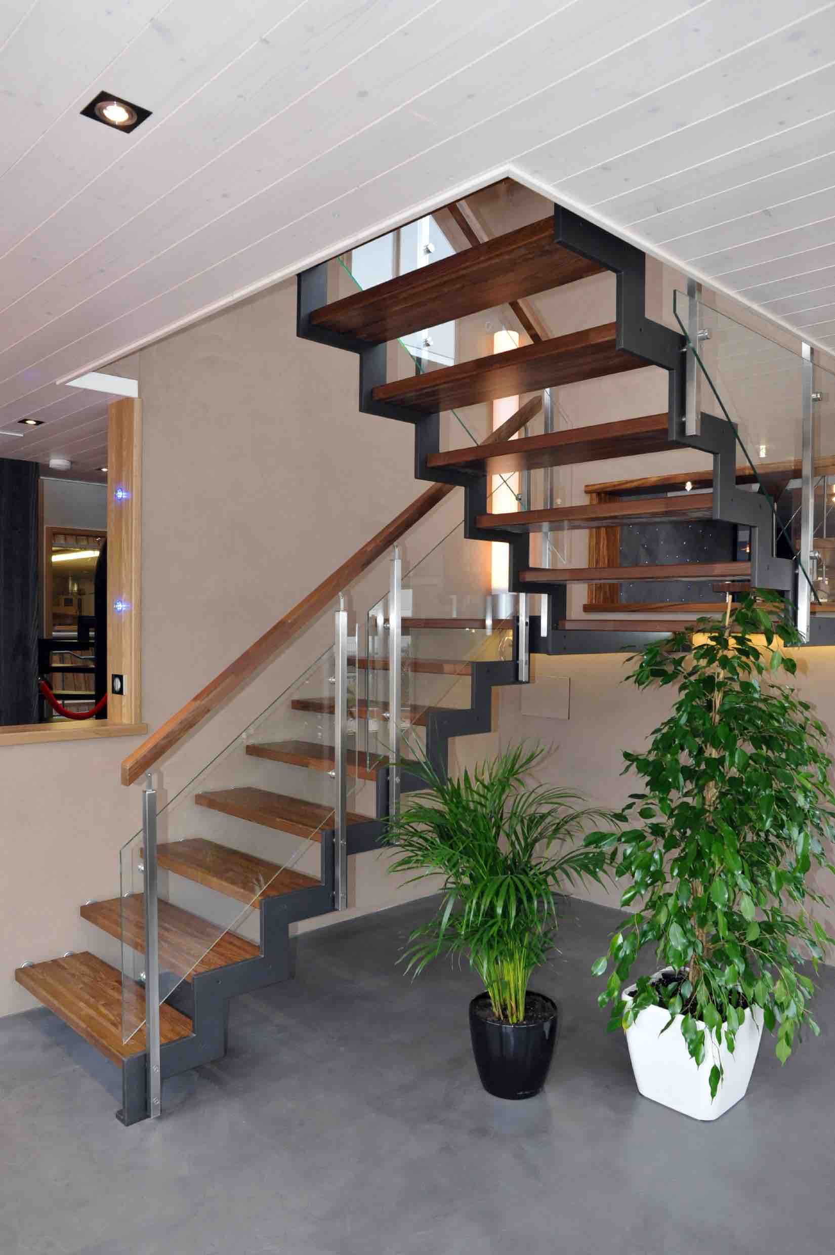 escalier limon droit superp