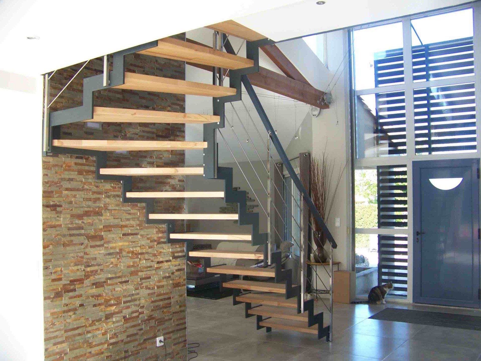 escalier limon arrière