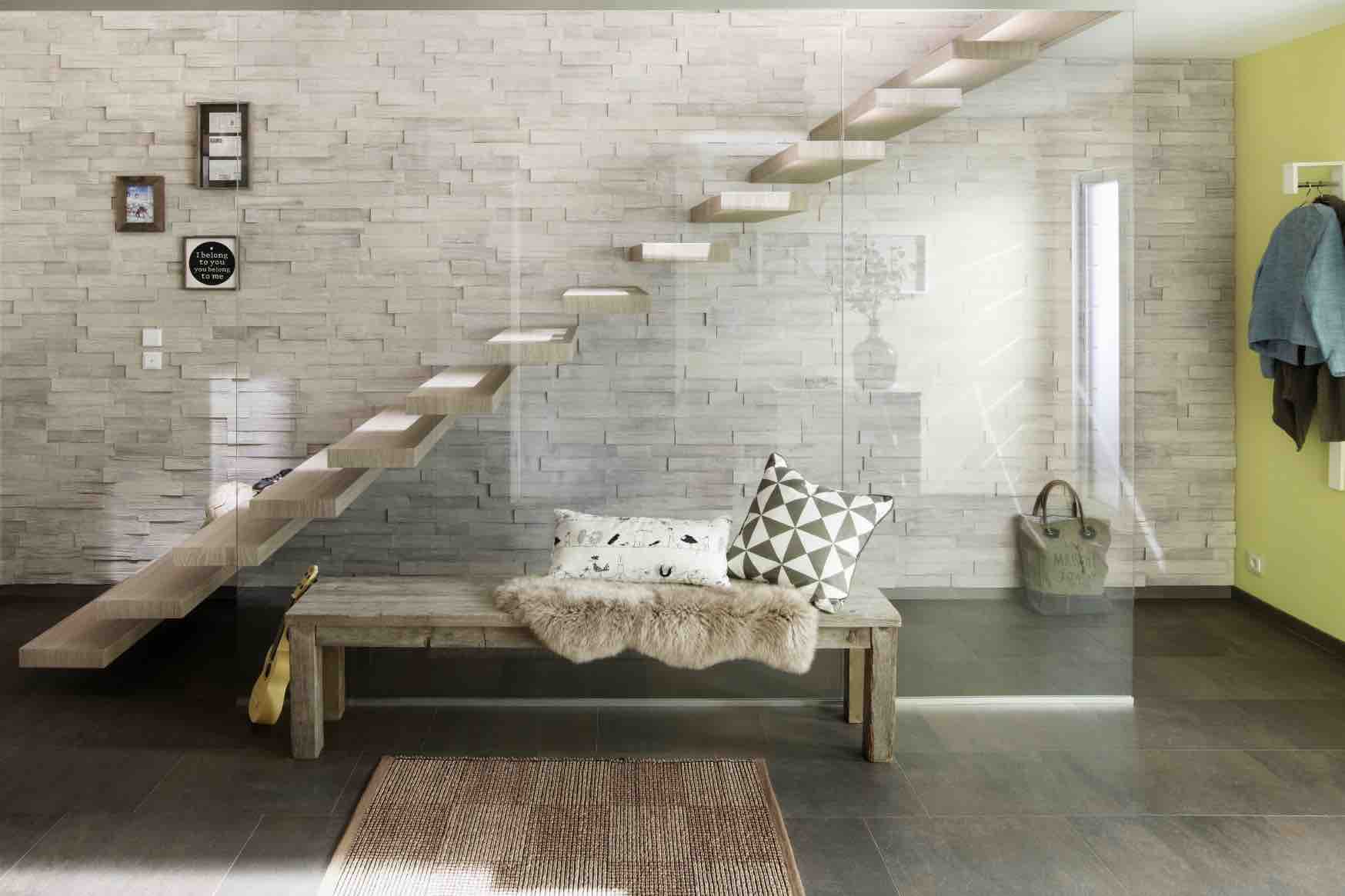 autoporteur fond gris blanc