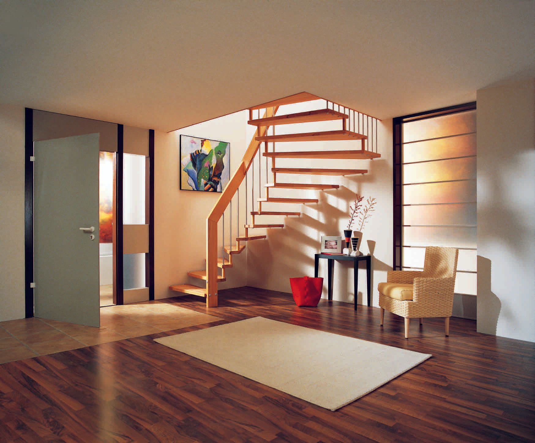 escaliers fond sombre