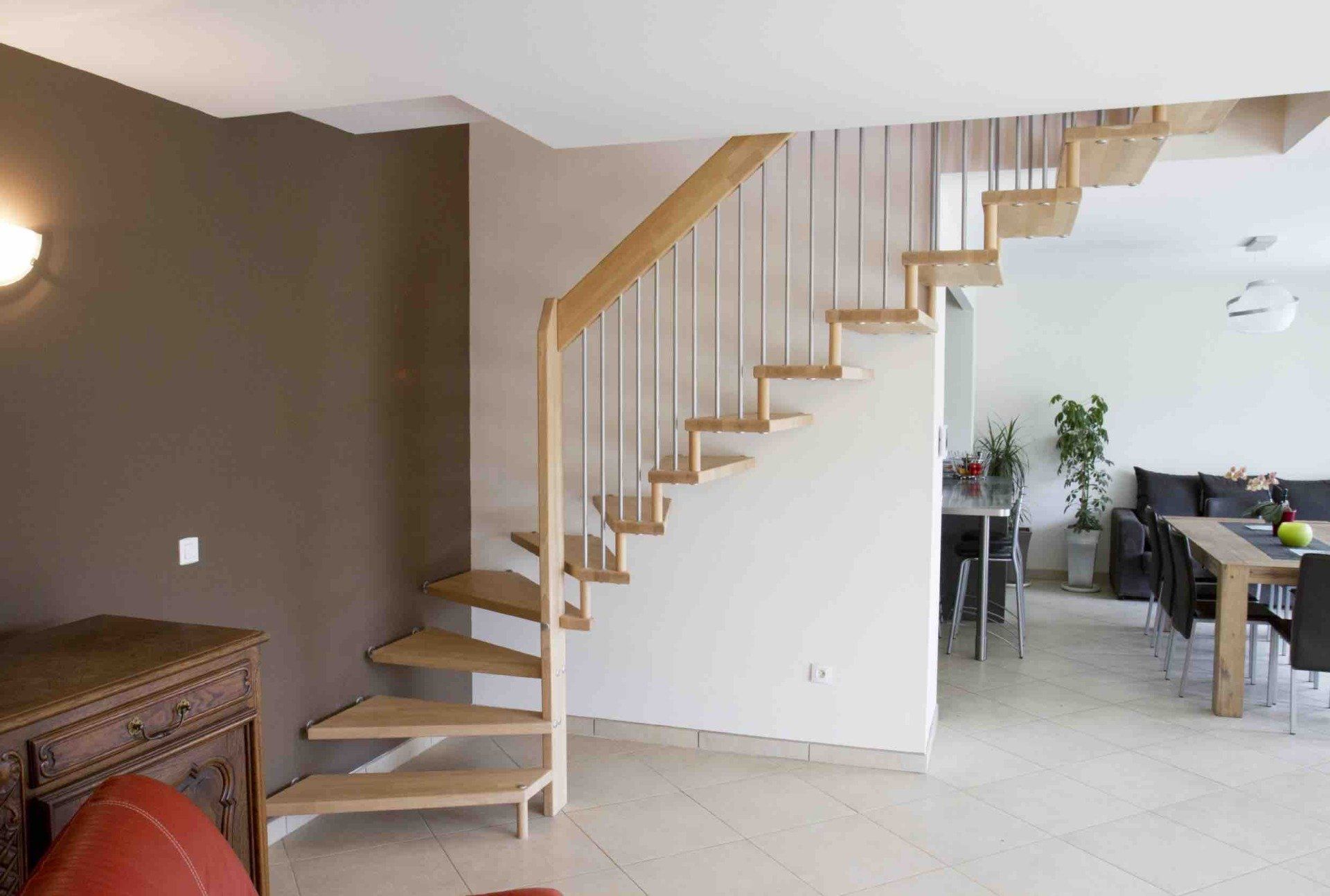 escaliers effet bas droite