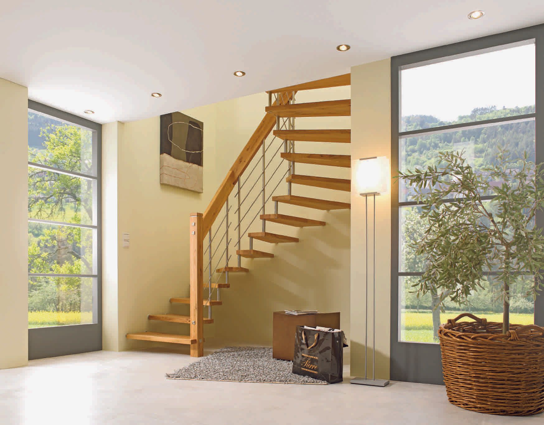 escaliers effet droite naturel