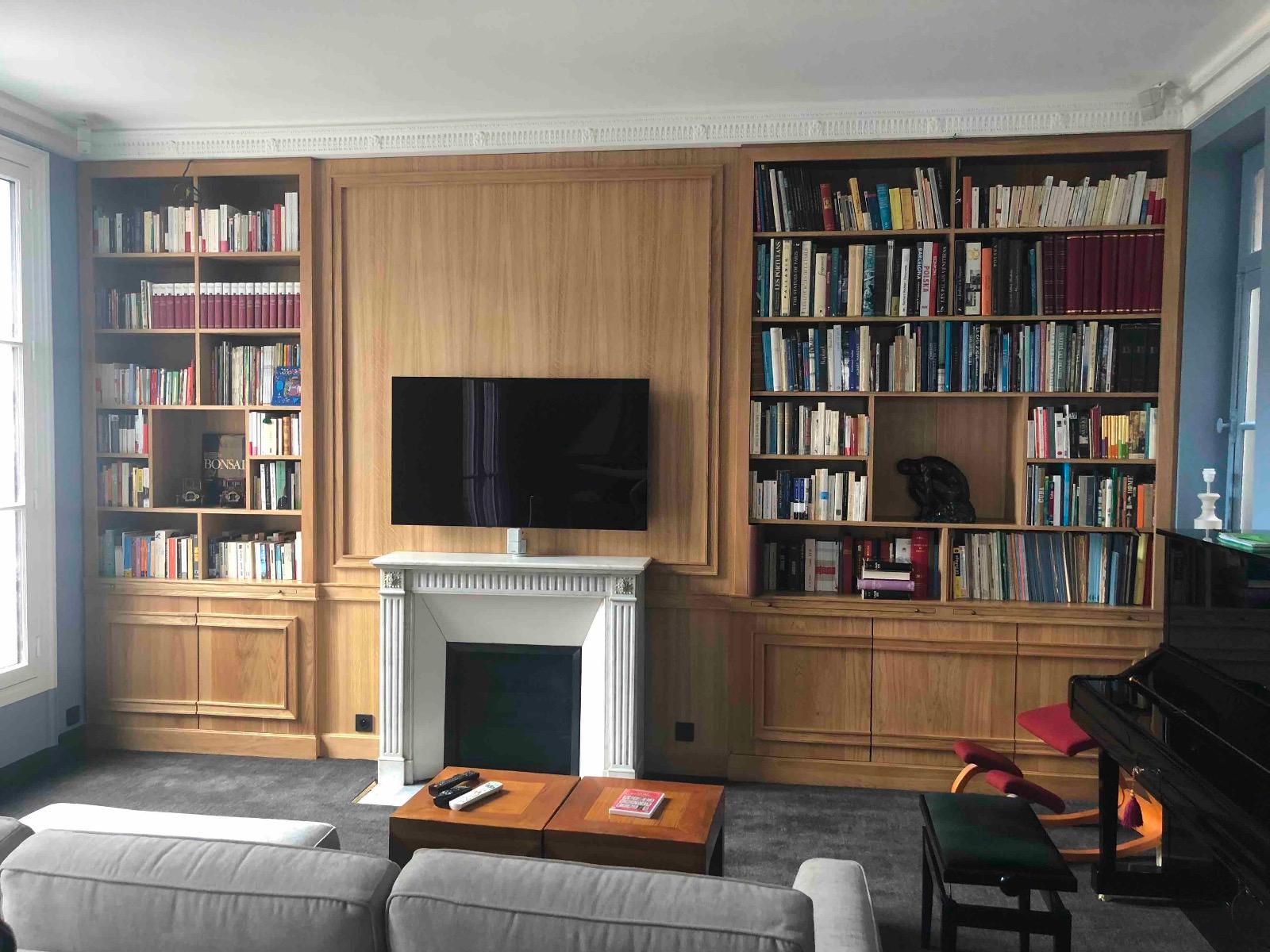 Création de bibliothèque en bois