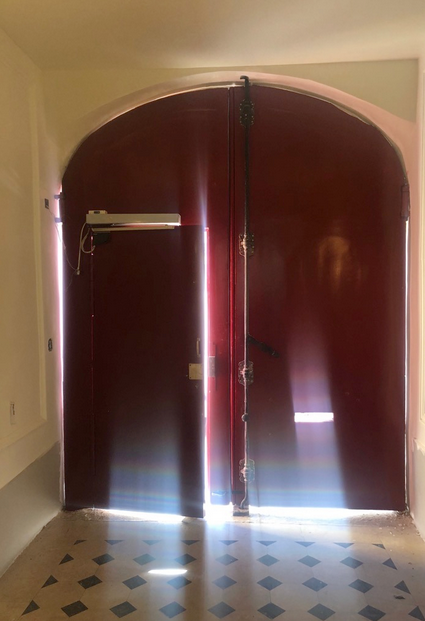 Porte cochère refaite vue intérieure